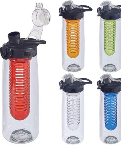בקבוק ממותג עם פילטר לפירות מבית H2O-Pro