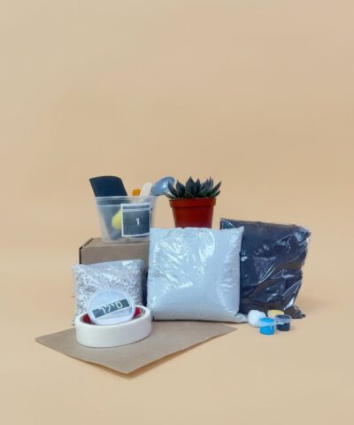 ערכת DIY להכנת עציץ מבטון